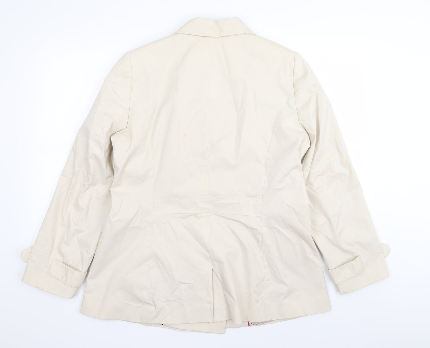 Womens UK Size 16 Per Una Beige Overcoat
