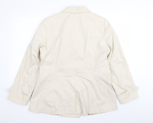 Womens UK Size 16 Per Una Beige Overcoat