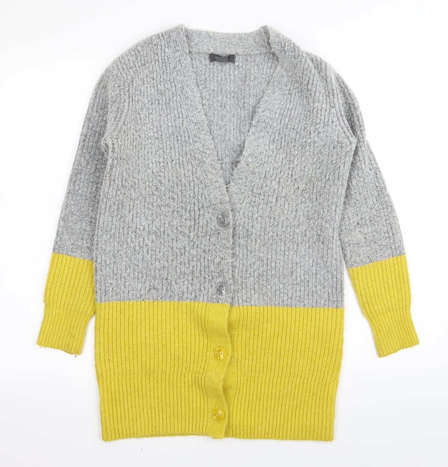 Primark Womens Grey   Cardigan Jumper Size 4