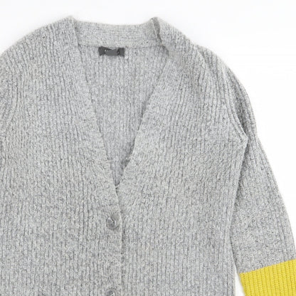Primark Womens Grey   Cardigan Jumper Size 4
