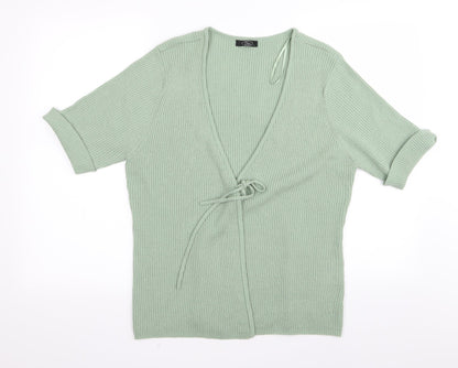BM Womens Green   Cardigan Jumper Size L