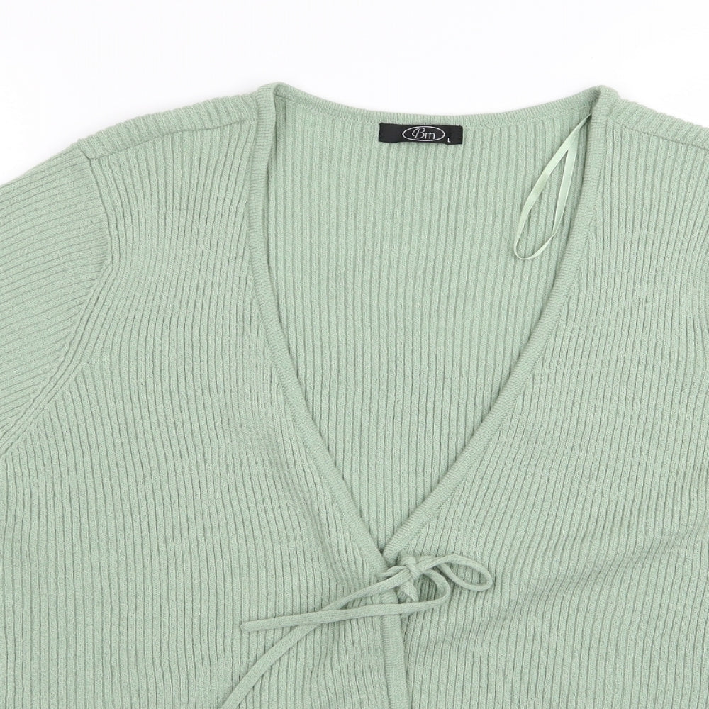 BM Womens Green   Cardigan Jumper Size L