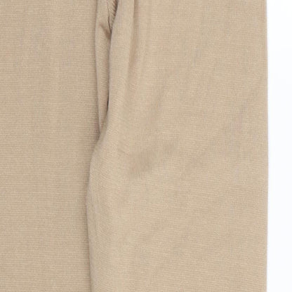 Womens UK Size S Yu & Me Regular Fit Jogger Beige Trousers