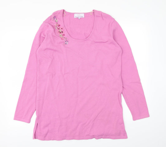 Michele Hope Womens Pink   Pullover Jumper Size 10