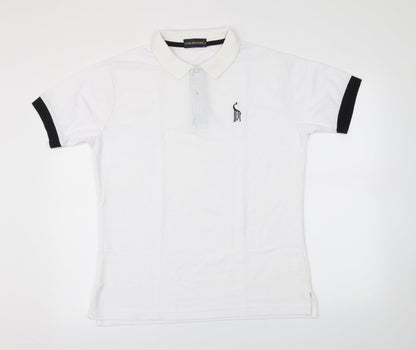 lyon becker Mens White    Polo Size L