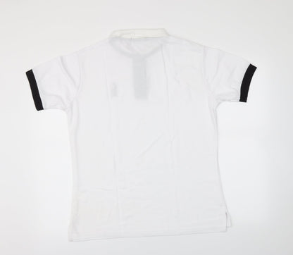 lyon becker Mens White    Polo Size L