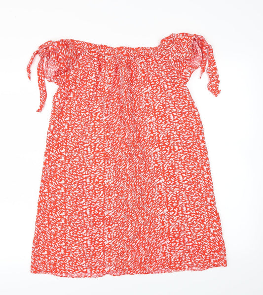 Papaya Womens Red Polka Dot  Fit & Flare  Size 10