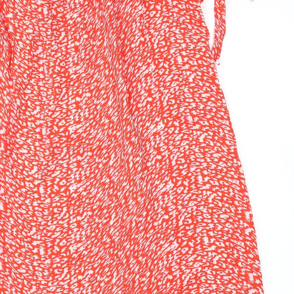 Papaya Womens Red Polka Dot  Fit & Flare  Size 10