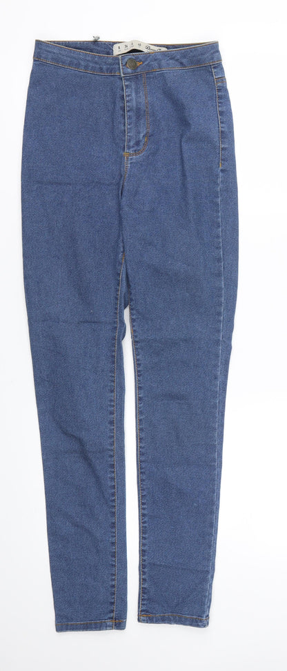 Denim & Co. Womens Blue   Skinny Jeans Size 8 L27 in