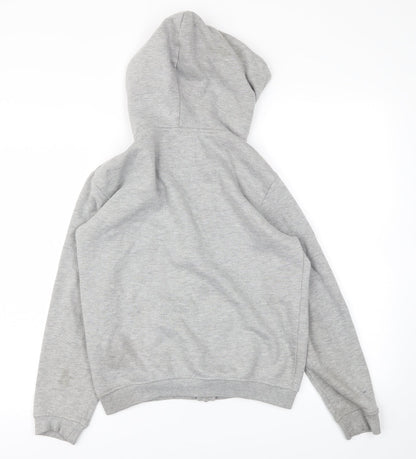 YD Girls Grey   Full Zip Hoodie Size 12-13 Years