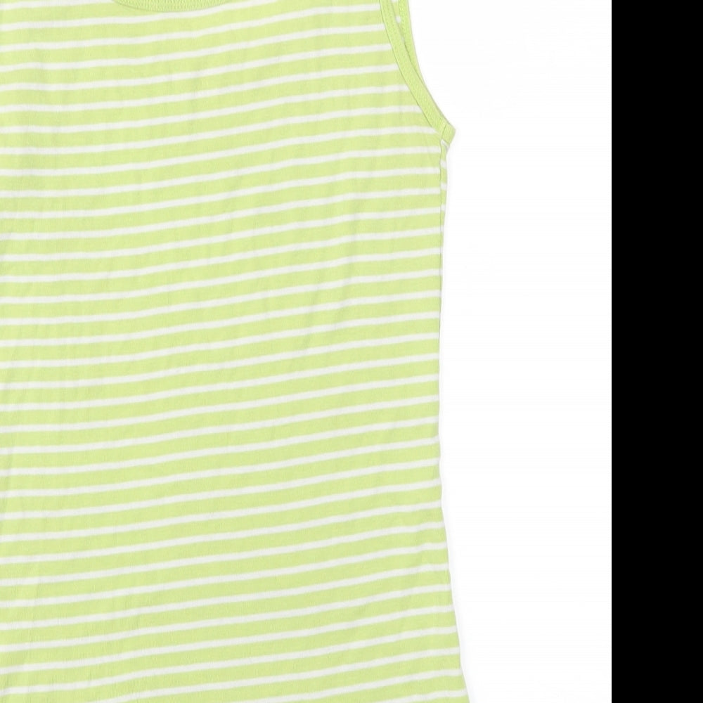 Womens UK Size 14 Peacocks Green Basic T-Shirt