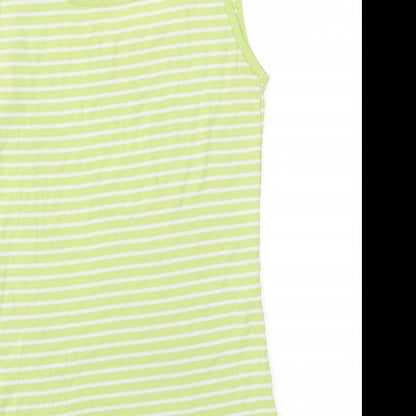 Womens UK Size 14 Peacocks Green Basic T-Shirt