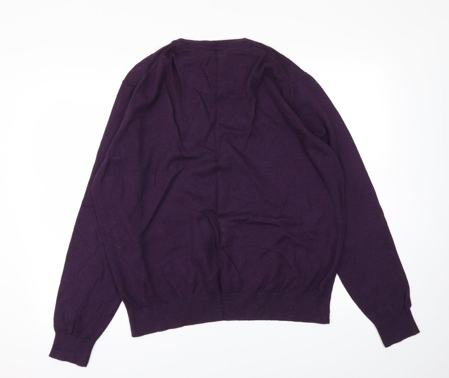 Mens UK Size XL Racing Green Purple Pullover Sweatshirt