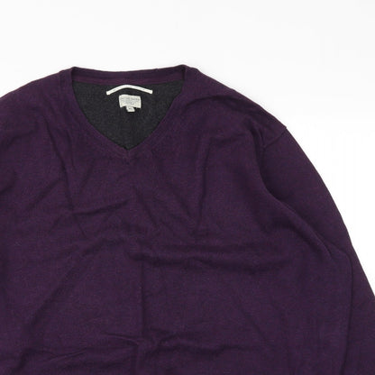 Mens UK Size XL Racing Green Purple Pullover Sweatshirt
