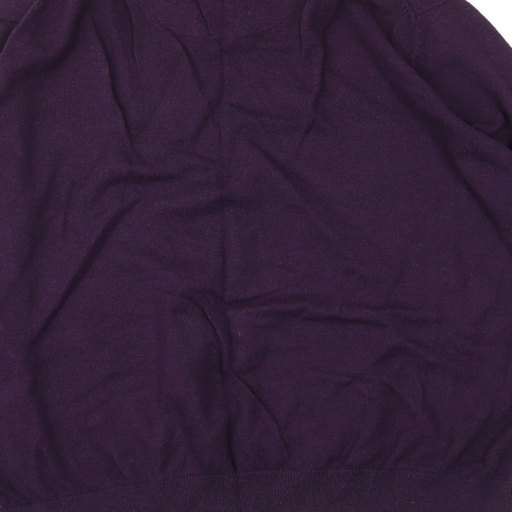 Mens UK Size XL Racing Green Purple Pullover Sweatshirt