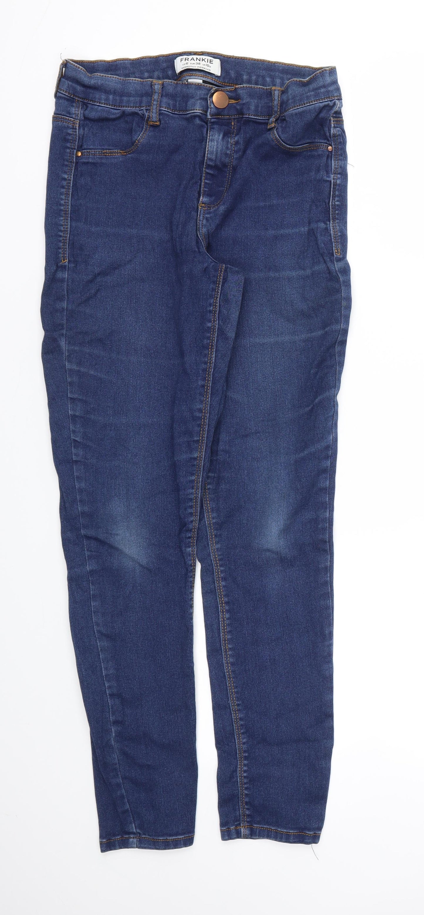Dorothy Perkins Womens Blue   Skinny Jeans Size 10 L27 in