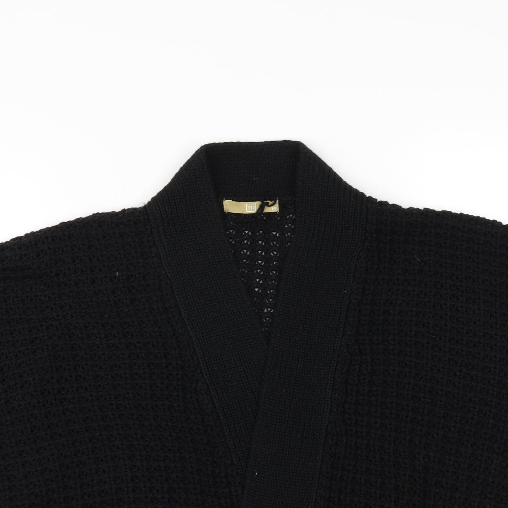 TU Womens Black   Cardigan Jumper Size 14