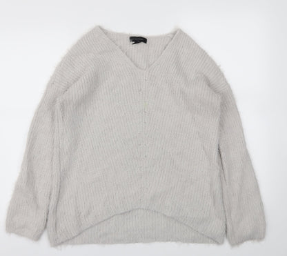 Primark Womens Grey   Pullover Jumper Size M