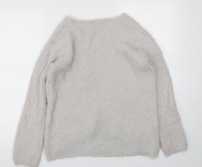 Primark Womens Grey   Pullover Jumper Size M