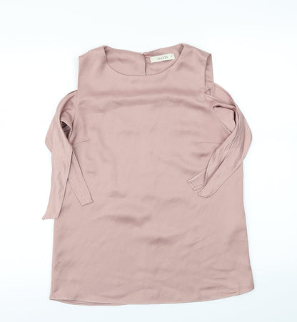 Womens UK Size 8 Oasis Pink Basic T-Shirt