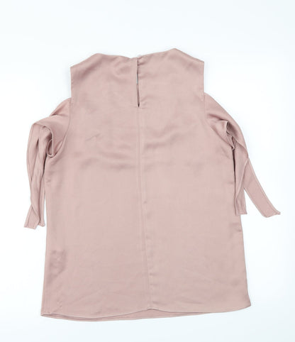 Womens UK Size 8 Oasis Pink Basic T-Shirt