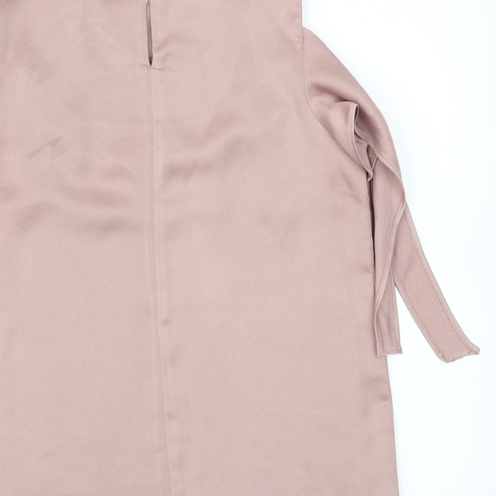 Womens UK Size 8 Oasis Pink Basic T-Shirt