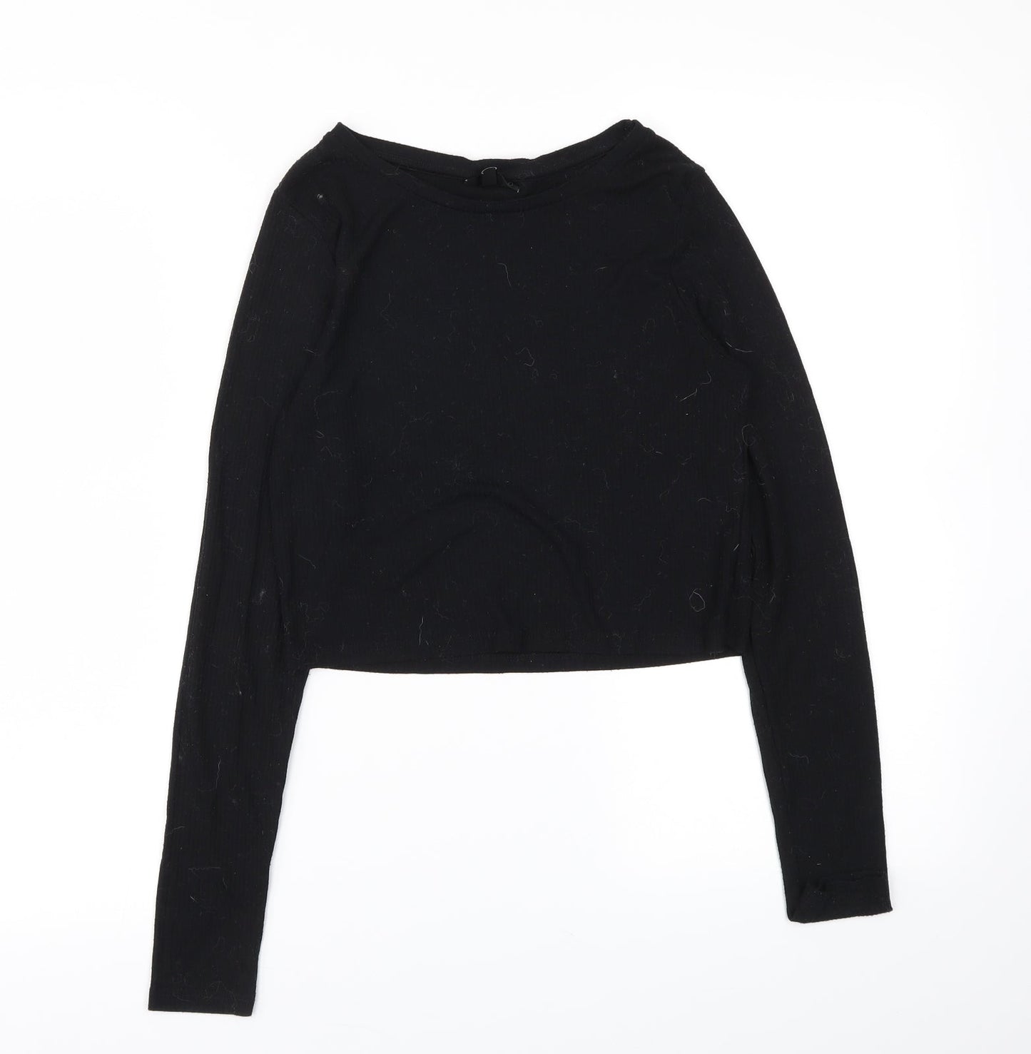 TOPSHOP  Womens Black   Basic T-Shirt Size 10