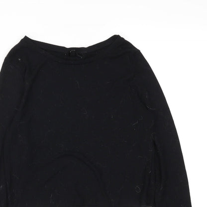 TOPSHOP  Womens Black   Basic T-Shirt Size 10