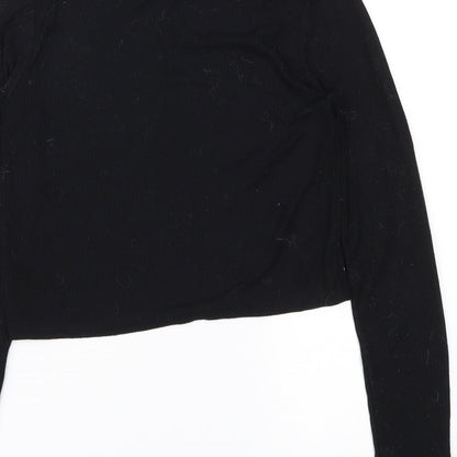 TOPSHOP  Womens Black   Basic T-Shirt Size 10