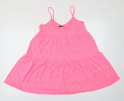 Topshop Womens Pink   Fit & Flare  Size 10