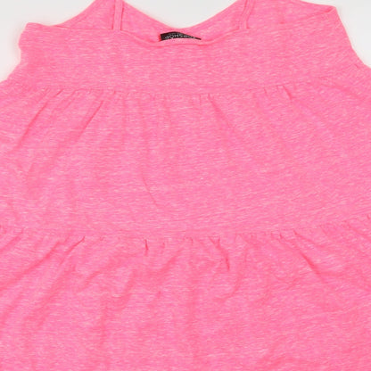 Topshop Womens Pink   Fit & Flare  Size 10