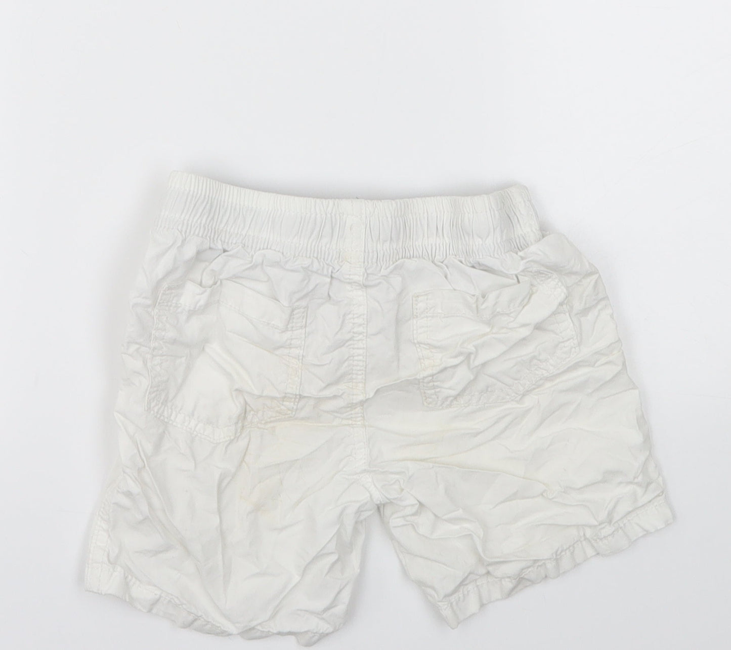 Matalan Boys White   Cargo Shorts Size 2-3 Years