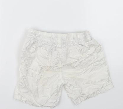 Matalan Boys White   Cargo Shorts Size 2-3 Years