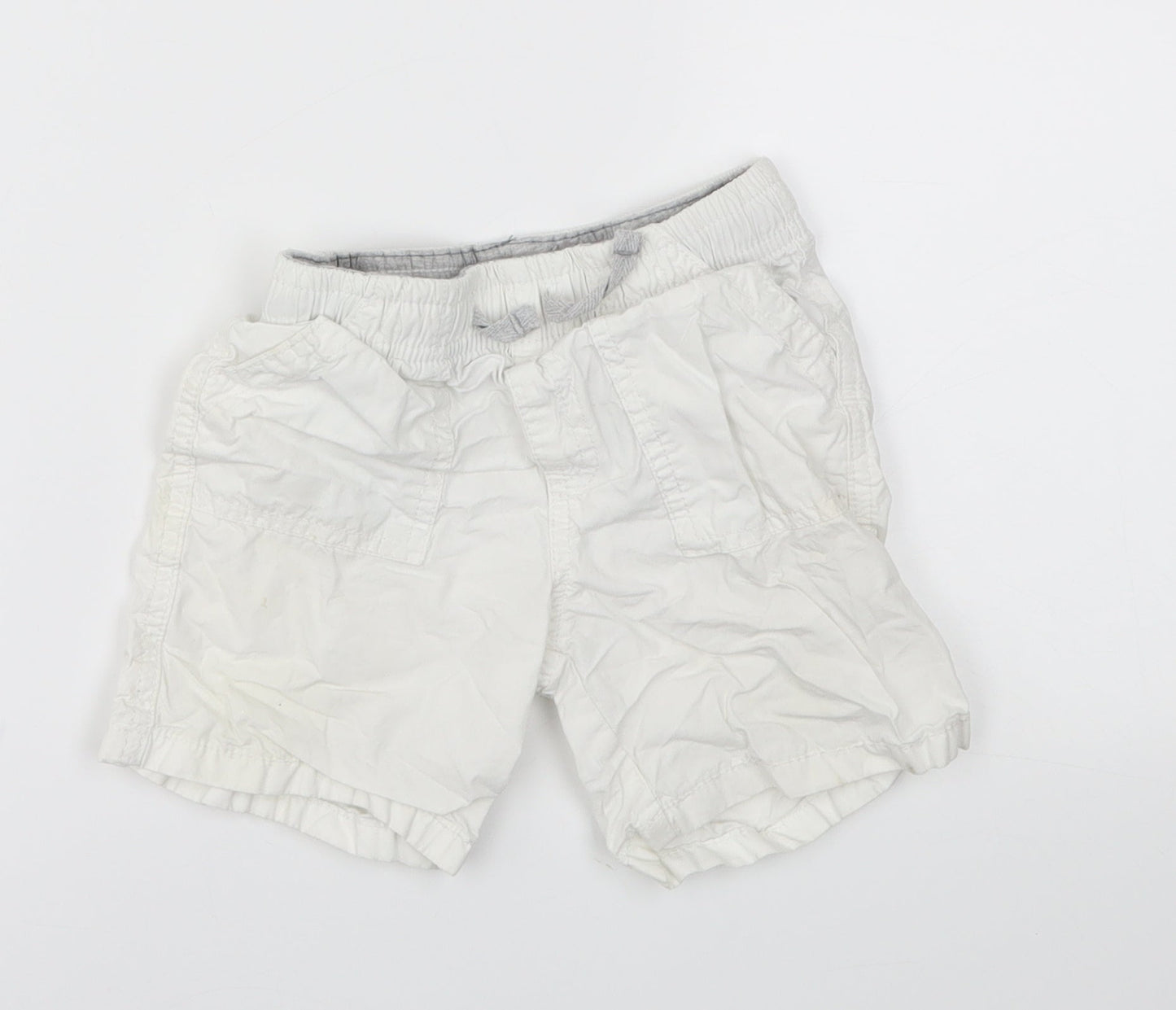 Matalan Boys White   Cargo Shorts Size 2-3 Years