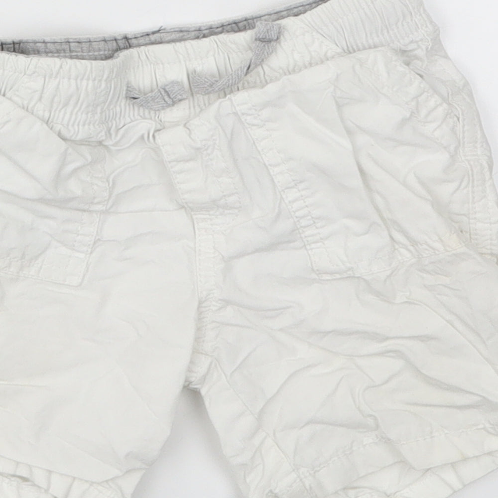 Matalan Boys White   Cargo Shorts Size 2-3 Years
