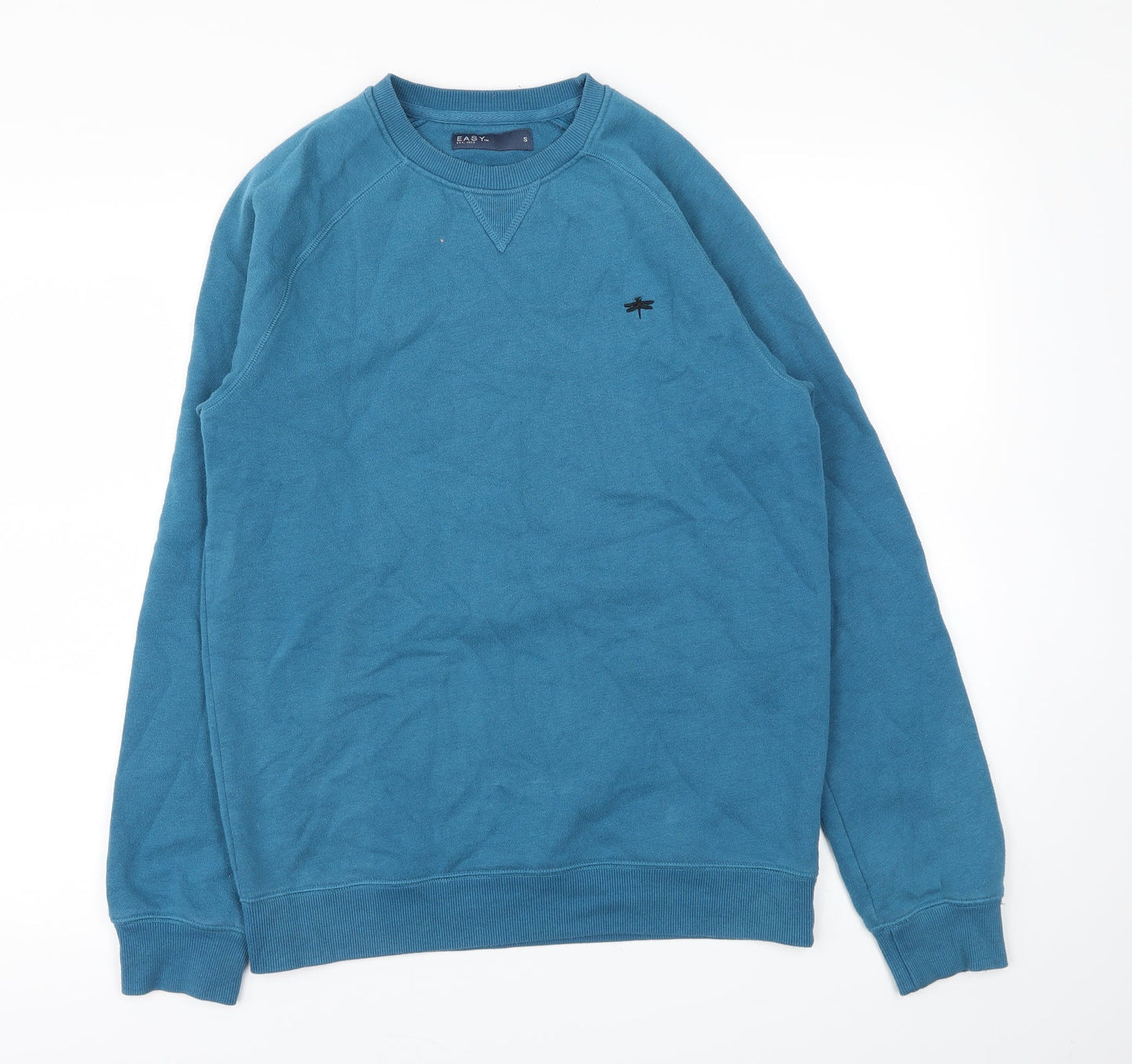 Mens UK Size S Easy Blue Pullover Sweatshirt