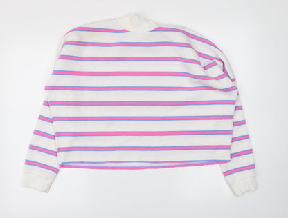 Primark Womens Pink Striped  Pullover Jumper Size XS