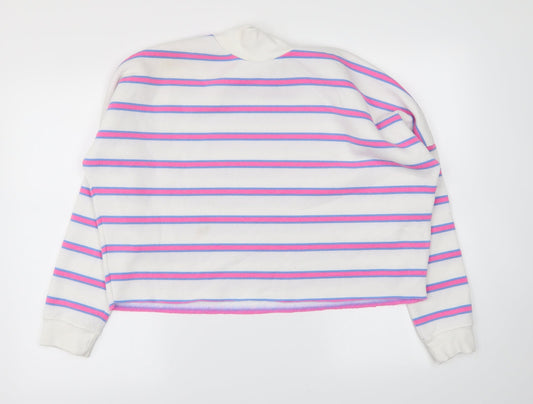 Primark Womens Pink Striped  Pullover Jumper Size XS