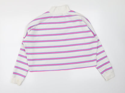 Primark Womens Pink Striped  Pullover Jumper Size XS