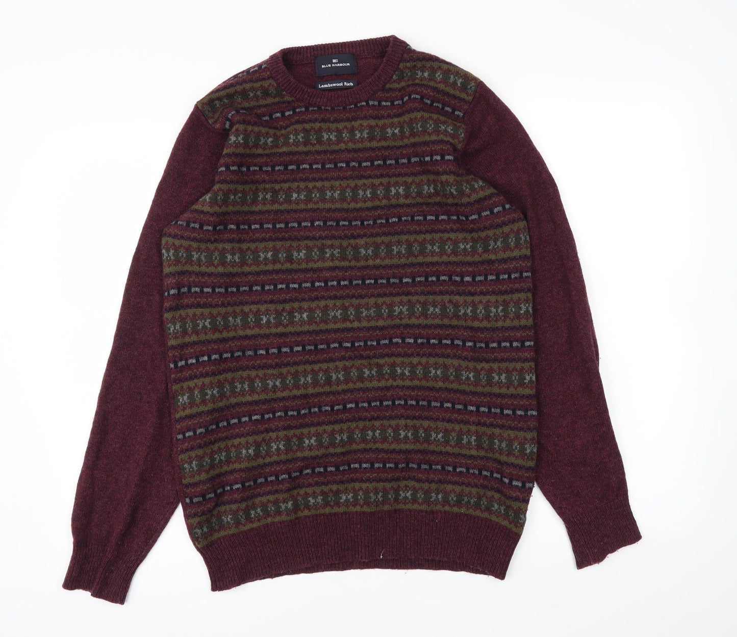 Mens UK Size S M&S Red Pullover Sweatshirt