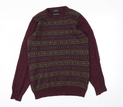 Mens UK Size S M&S Red Pullover Sweatshirt