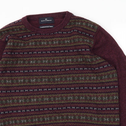 Mens UK Size S M&S Red Pullover Sweatshirt