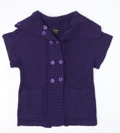 Chloe White Womens Purple   Full Zip Jumper Size 14
