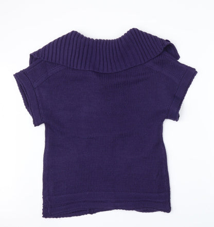 Chloe White Womens Purple   Full Zip Jumper Size 14