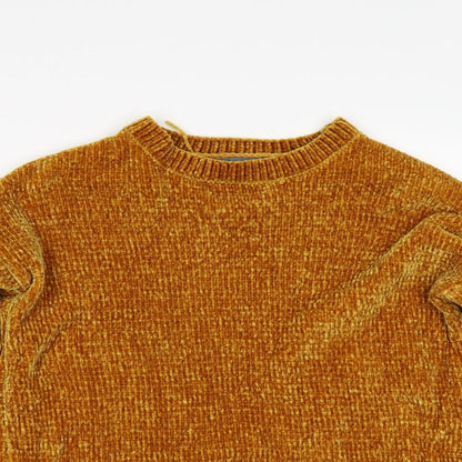 Primark Womens Yellow   Pullover Jumper Size 2XS