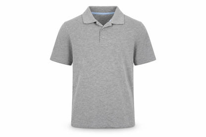 Lady Bird Boys Grey   Basic Polo Size 9-10 Years