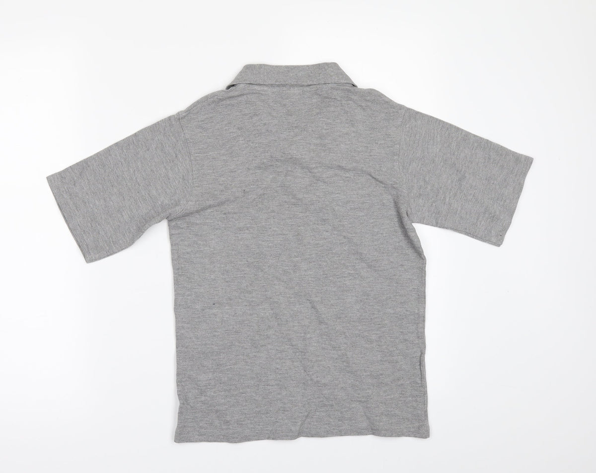 Lady Bird Boys Grey   Basic Polo Size 9-10 Years