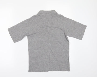 Lady Bird Boys Grey   Basic Polo Size 9-10 Years
