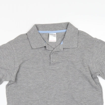 Lady Bird Boys Grey   Basic Polo Size 9-10 Years