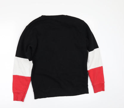 New Look Girls Black   Pullover Sweatshirt Size 10-11 Years  - not sorry